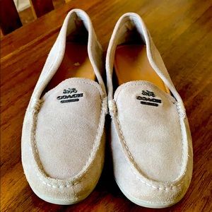 Coach suede driving loafers